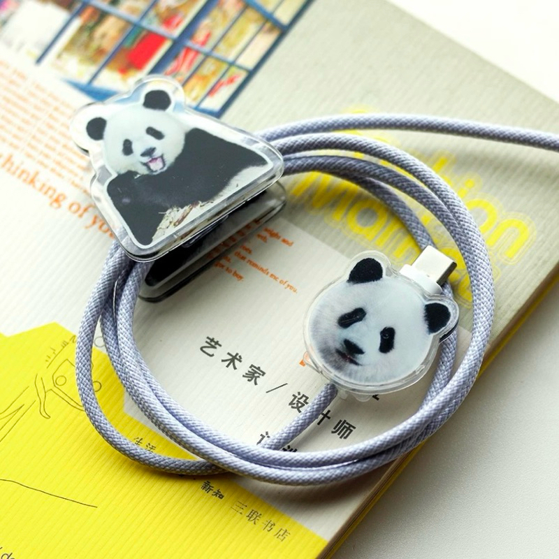 🐼🧵熊貓數據線防斷保護扣🐼 寶家族 樂寶愛寶睿寶輝寶 寶家族周邊 福豬豬 愛寶樂園同款 自製福寶商品