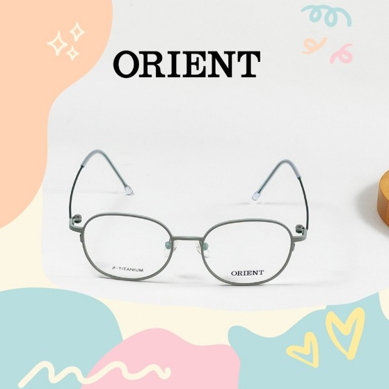 【ORIENT】純鈦｜超輕9克｜日本｜東方｜兒童光學框｜黑框｜金屬鏡框【唯光眼鏡】