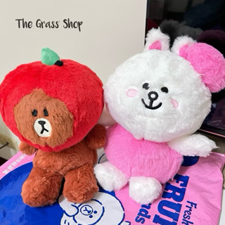 臺灣現貨⭐ LINE FRIENDS 抱枕 靠枕 玩偶 兔兔 熊大 全新 現貨 限量