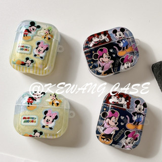 米奇米妮 Airpods 1/2 3代耳機殼 蘋果 新4代防摔耳機包 卡通Airpods pro pro2耳機保護套