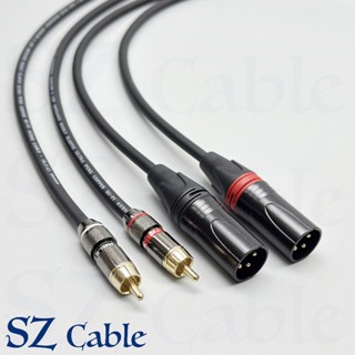 一對 XLR 轉 RCA XLR 平衡頭 訊號線 音源線 AV梅花轉卡農公 AV端子 雙頭線 一對