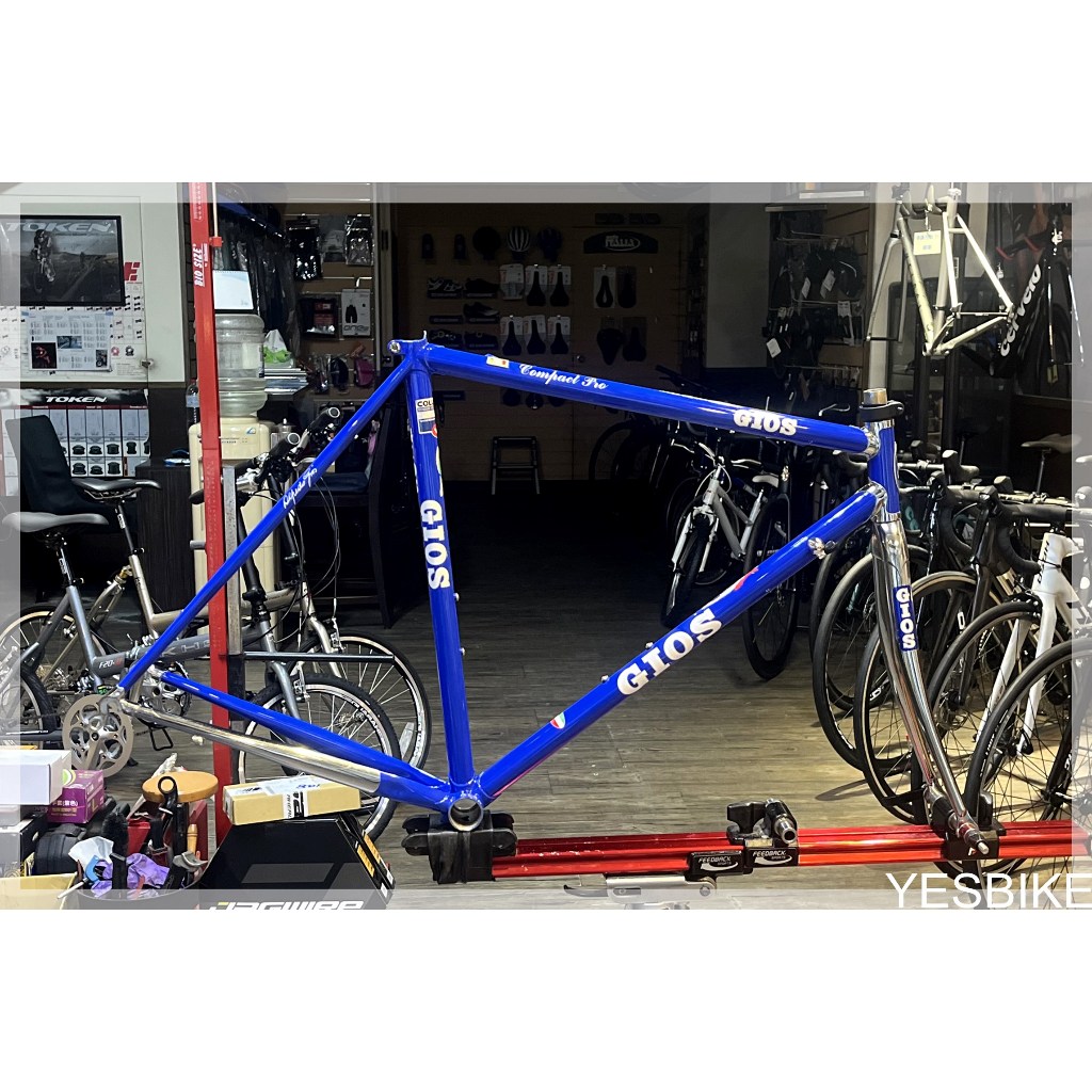 【 優仕單車 】義大利 GIOS Compact Pro 經典鋼管公路車 車架組 二手品