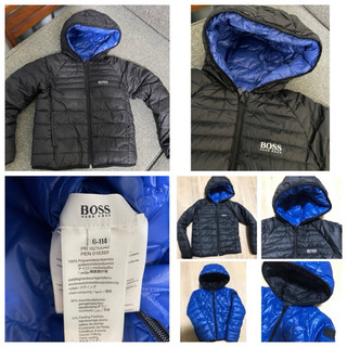 🎄品牌/ BOSS/男童/6Y/羽絨雙面（黑色/藍色）穿外套🎄正品