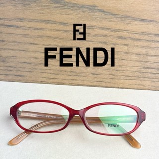 【FENDI】紅色｜滿版LOGO鏡腳｜F1005A｜ 品牌光學鏡框 ｜時尚品牌鏡框出清｜代理商公司貨｜附原廠盒