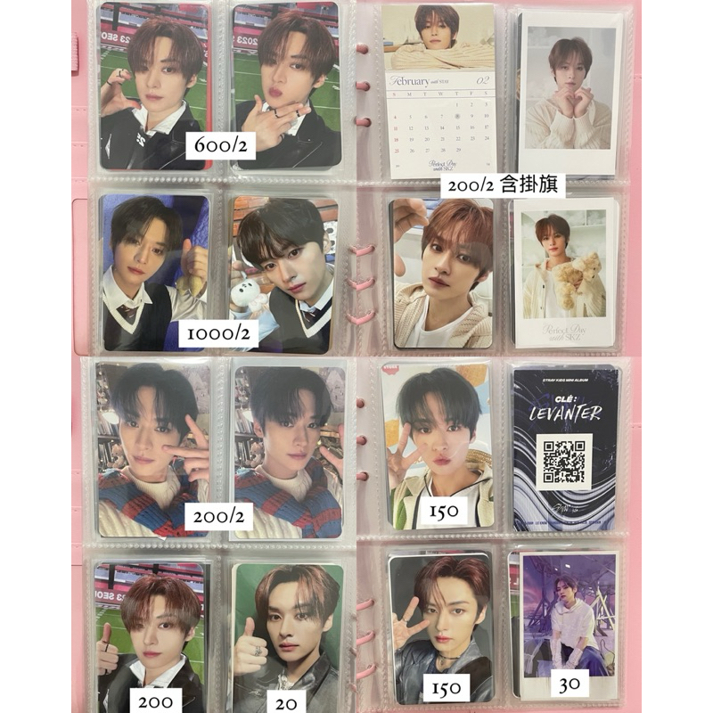 Stray Kids 迷孩 Lee Know 李旻浩 李糯 旻浩 小卡 專卡 stay zone 年曆 會員禮