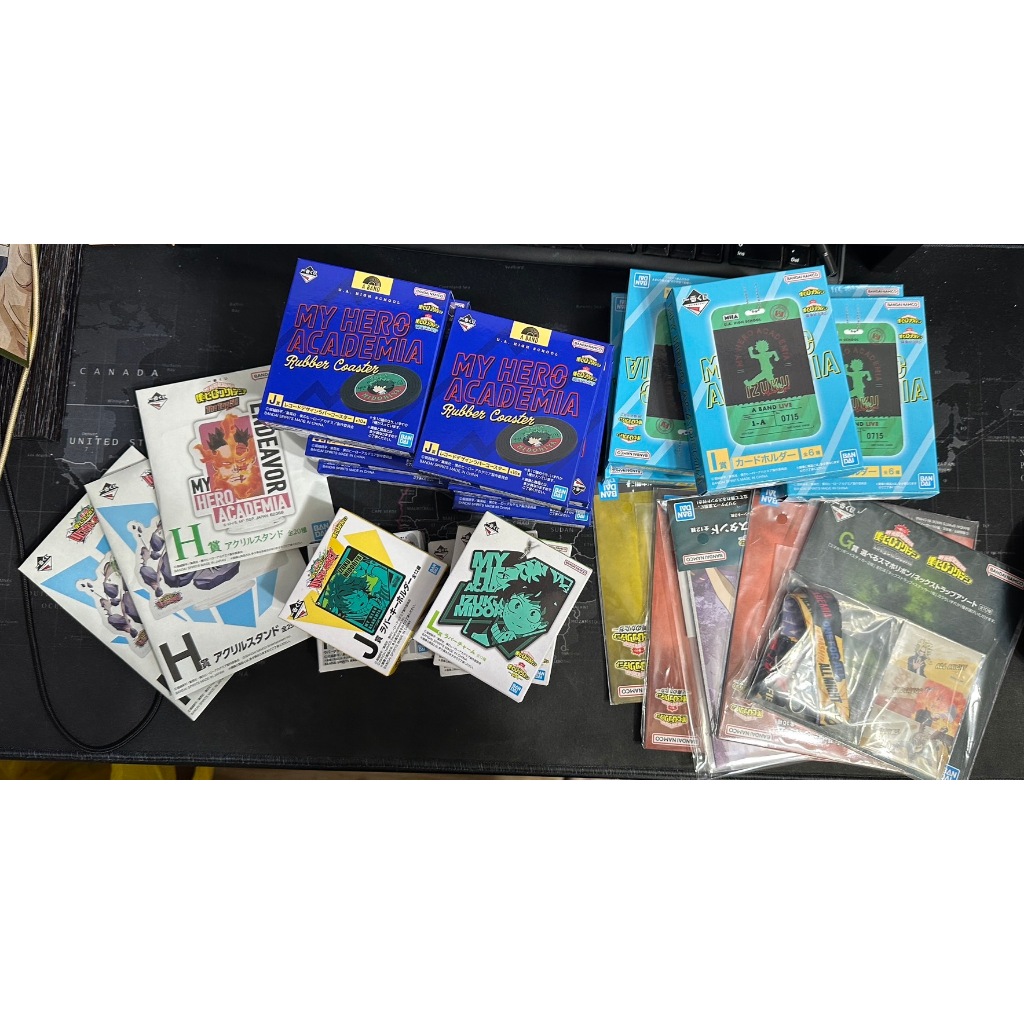 『挖寶區』 一番賞 我的英雄 我的英雄學院 死鬪 軟塑膠吊飾  我英 畫板 橡膠 吊飾 立牌 全新  奔騰吧！文化祭！