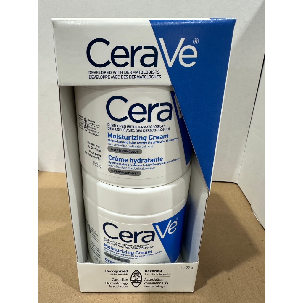 加拿大代購 保證正品 CeraVe 保濕霜，2 x 453 克