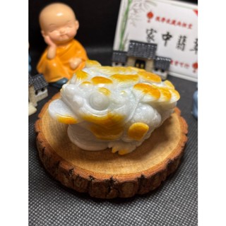 「家中翡翠」金錢蟾蜍（正版翡翠A貨）