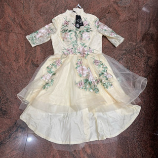 【全新現貨】中式小禮服/洋裝 前短後長款 女 中式伴娘服 聚會晚禮服 Dresscode