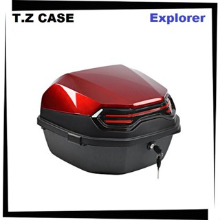 【TL機車雜貨店】T.Z 探索者Explorer 40公升 烤漆亮紅色 尾箱 後箱 漢堡箱 後置物箱 行李箱 置物箱