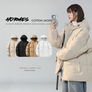 [HORMES] M02 防潑水 鋪棉外套 厚磅 鋪棉 連帽外套 蓬鬆 保暖 冬季 寬鬆版型 男女皆可 長袖