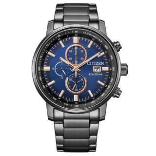 CITIZEN星辰 Chronograph 亞洲限定光動能計時腕錶CA0845-83L