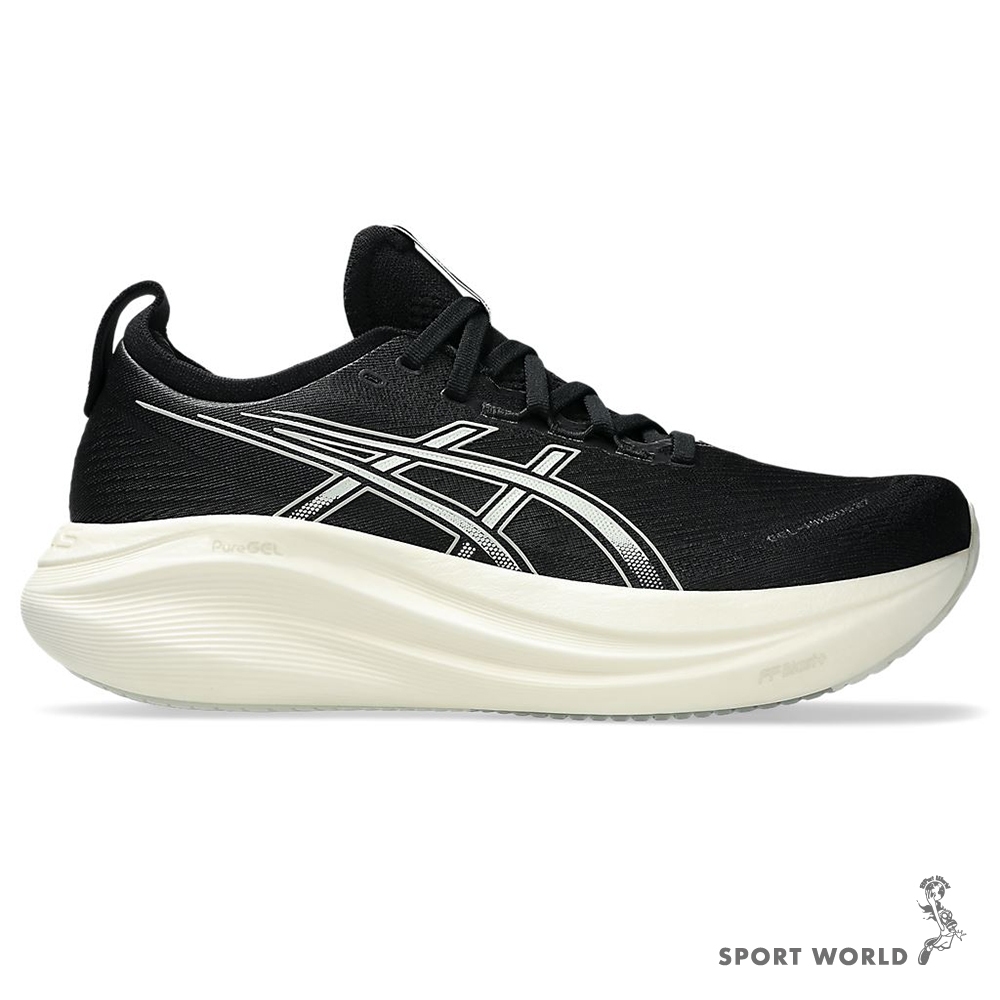 Asics 亞瑟士 慢跑鞋 男鞋 4E超寬楦 GEL-NIMBUS 27 黑【運動世界】1011B957-002
