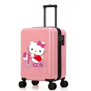 【旅行用品】hello kitty兒童拉桿包 女童 萬向輪 可愛旅行包 小學生 行李包 女孩皮包