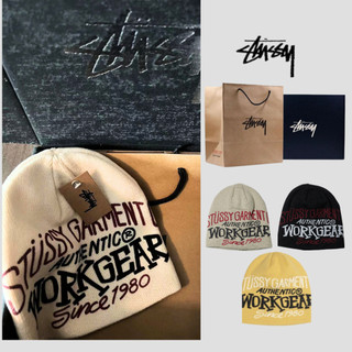 【青山代購】Stussy 毛帽 針織帽 帽子 冷帽 Stussy Workgear Print Skullcap