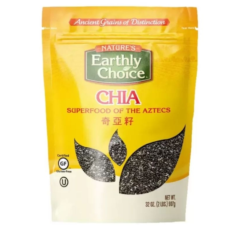 Nature's Earthy Choice Chia Seeds and Chia Seeds 907g