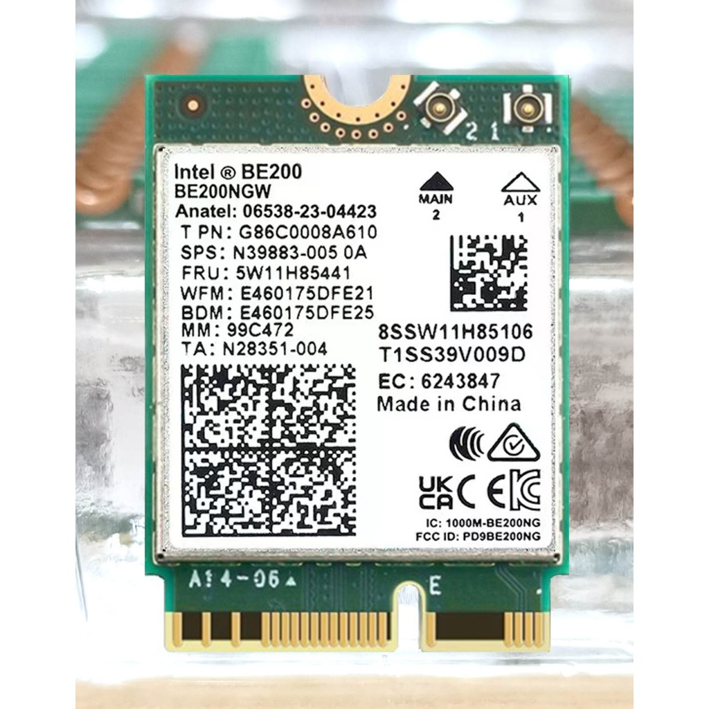 現貨 Intel BE200 WiFi7 WiFi6E 6G 藍芽 5.4 三頻 5G 筆記型電腦 無線網路卡 M.2