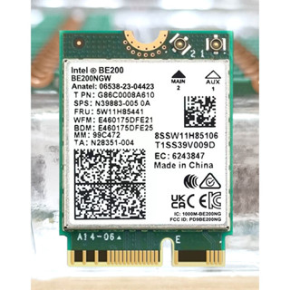 現貨 Intel BE200 WiFi7 WiFi6E 6G 藍芽 5.4 三頻 5G 筆記型電腦 無線網路卡 M.2