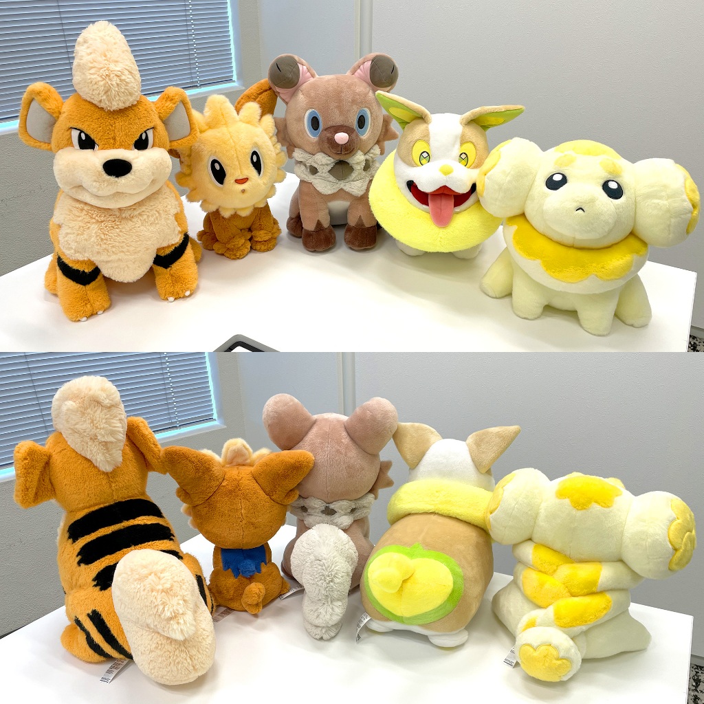 【日本中心限定】現貨 日版 卡蒂狗 小約克 岩狗狗 來電汪 狗仔包 布偶 娃娃 寶可夢中心 正版 毛孩系列 坐姿玩偶