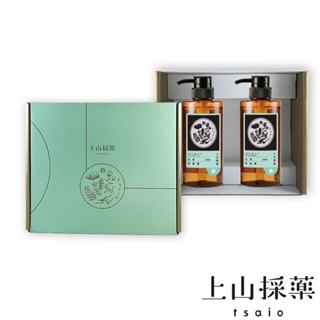 【tsaio上山採藥】艾草洗沐禮盒兩入組 430ml│艾草 洗髮精 沐浴乳 沐浴露 洗髮露 五星飯店御用