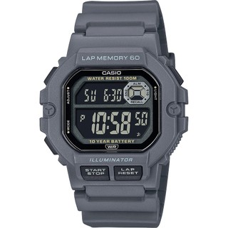 CASIO 卡西歐 運動訓練10年電力手錶-鐵灰 WS-1400H-8BV 開學季禮物