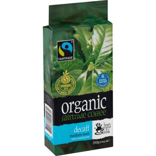 澳洲獨家代購磨咖啡有機無咖啡因咖啡粉 Organic Fairtrade Decaff 中度烘焙