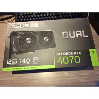 原廠彩盒 ASUS 華碩 DUAL GTX4070 顯示卡 雙風扇 保護盒 空盒不含顯示卡 顯示卡的原盒+外盒