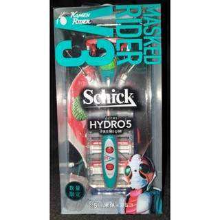 🔥臺灣原廠公司貨🔥 Schick 舒適 水次元 5 PREMIUM 刮鬍刀 假面騎士3號 V3 限定款 1刀架5刀頭
