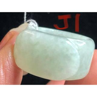 j組天然玉石緬甸玉正品A貨翡翠冰糯種烏雞種三彩黃翡黃加綠飄花玉戒指/扳指/指環/馬鞍戒/男戒