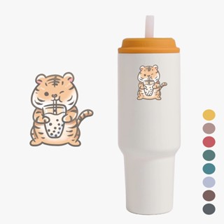 免運 臺灣製 YCCT速吸杯2代1200ml(內膽陶瓷層) - 老虎 - 瞬收吸管飲料杯 環保杯 吸管杯 隨行杯 冰霸杯