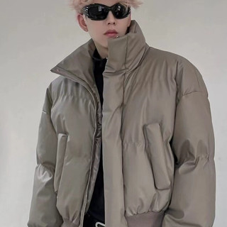LLHH 2colors 隔日到貨｜新春回鄉治裝企劃｜冬季潮流外套｜韓版紅色羽絨服｜寬鬆保暖帥氣男裝夾克｜羽絨