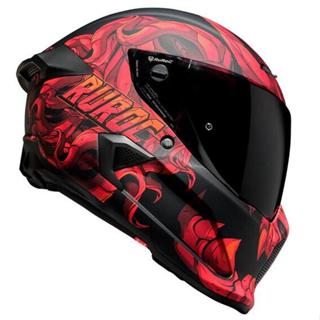 臺中皇欣!!正 RUROC 出品輕量化玻璃纖維全罩安全帽 ATLAS 4.0 STREET EL DIABLO!!送頭套