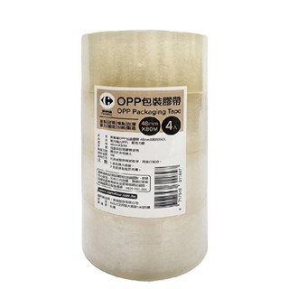 家樂福 OPP包裝膠帶48mmX80MX4入【家樂福】