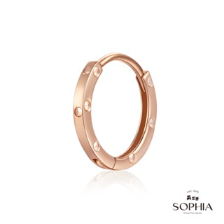 【SOPHIA 蘇菲亞珠寶】伊甸 18K玫瑰金 單邊 K金耳環 ｜情人/閨密 送禮推薦 單邊耳環