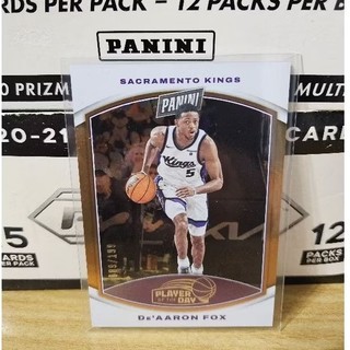 Panini Player Of The Day De'Aaron Fox 限量199 089/199 球員卡籃球卡