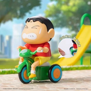 展示品出清【52TOYS】蠟筆小新 動感新生活~已拆確認款~蠟筆小新腳踏車(已開封擺放)