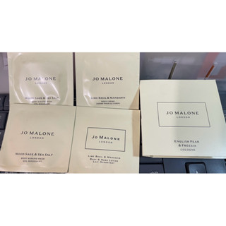 Jo Malone 鼠尾草與海鹽 潔膚露 青檸羅勒葉柑橘潤膚霜 英國梨與小蒼蘭 香水 潤膚乳 試用包 小樣 旅行組
