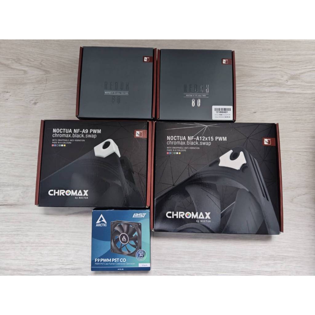 二手電腦風扇 Noctua NF-R8 NF-A9 NF-A12x15 ARCTIC f9 共5顆風扇