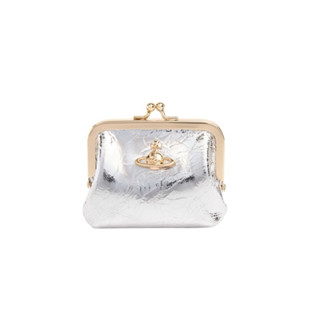 【新款】Vivienne Westwood 土星logo銀色口金零錢包｜ASCE精品代購