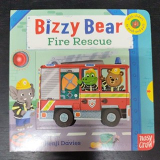 二手童書~英文繪本 Bizzy Bear / Fire Rescue(互動式繪本 推拉書 操作書)