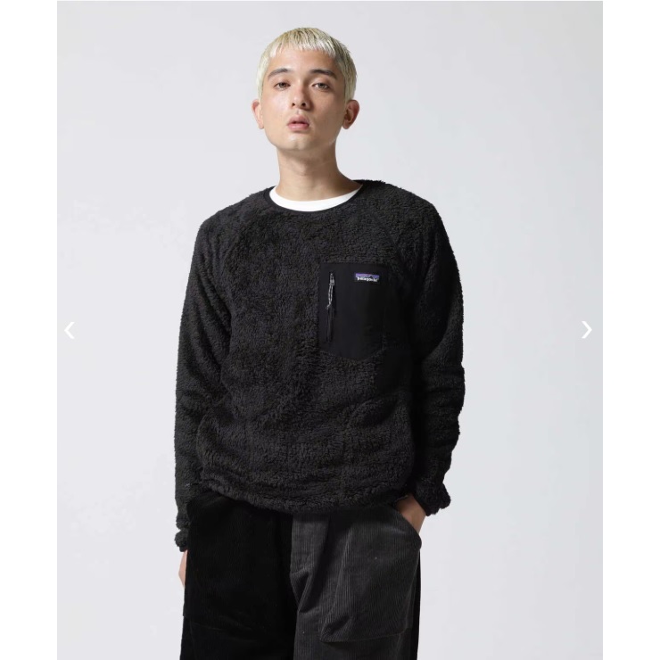 男女可穿 Patagonia  M's Los Gatos Fleece Crew 黑色 刷毛衣 s號