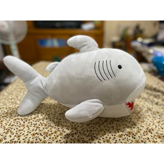 填充玩具 鯊魚玩偶 全新鯊魚 白鯊魚 玩具 玩偶 絨毛 娃娃 抱枕 送禮 禮品 兒童 玩偶 娃娃 灰色 大鯊魚