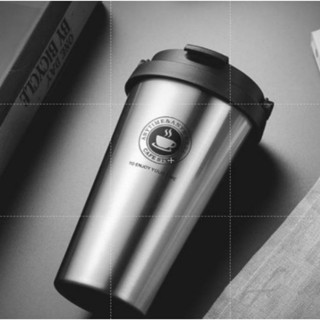 咖啡杯 304不鏽鋼 500ML 超商咖啡杯 保溫咖啡杯（現貨全新）