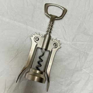 [沐沐屋] MUJI無印良品 紅酒開瓶器 蝴蝶型開瓶器 霧面銀-