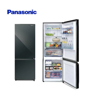 【全揚】【Panasonic國際】255公升二門無邊框鏡面玻璃冰箱-黑【NR-B261VG-X1】【八德區=高城店】