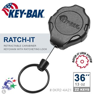 KEY BAK Ratch-It 鎖定系列36超級負重伸縮鑰匙圈(附背夾)#0KR2-4A21【詮國】