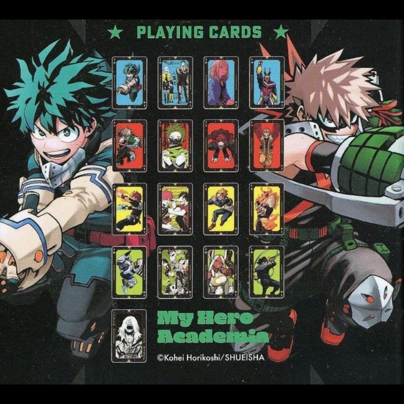 我的英雄學院展 燙金 撲克牌 DRAWING SMASH 我的英雄學院 綠谷 爆豪 轟 相澤 渡我 霍克斯 蒸汽龐克