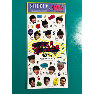 Super junior 飯制貼紙 十週年 suju 貼紙