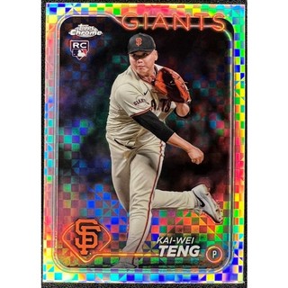 MLB 球員卡 鄧愷威 2024 Topps Chrome Update X-fractor RC 新人 亮面