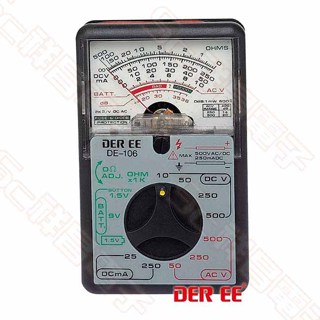 【祥昌電子】DER EE 得益 DE-106 指針式萬用電錶 指標電表 萬用電錶 三用電錶 三用電表